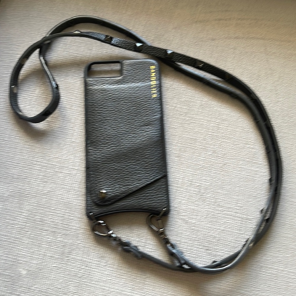 Bandolier XS Max phone case with shoulder strap